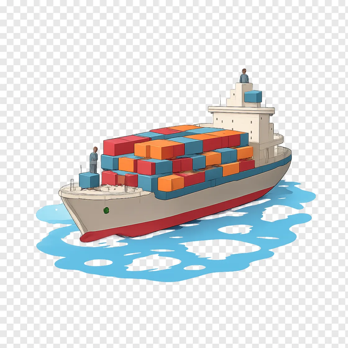 Arctic Cargo Ship PNG Image For Maritime Design