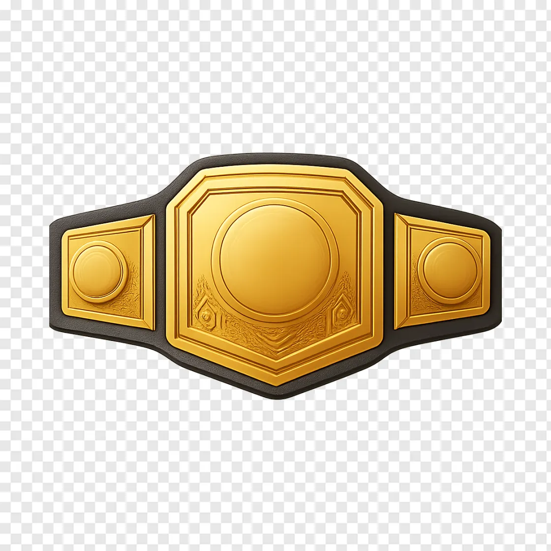 Wrestling Championship Belt PNG Transparent Image