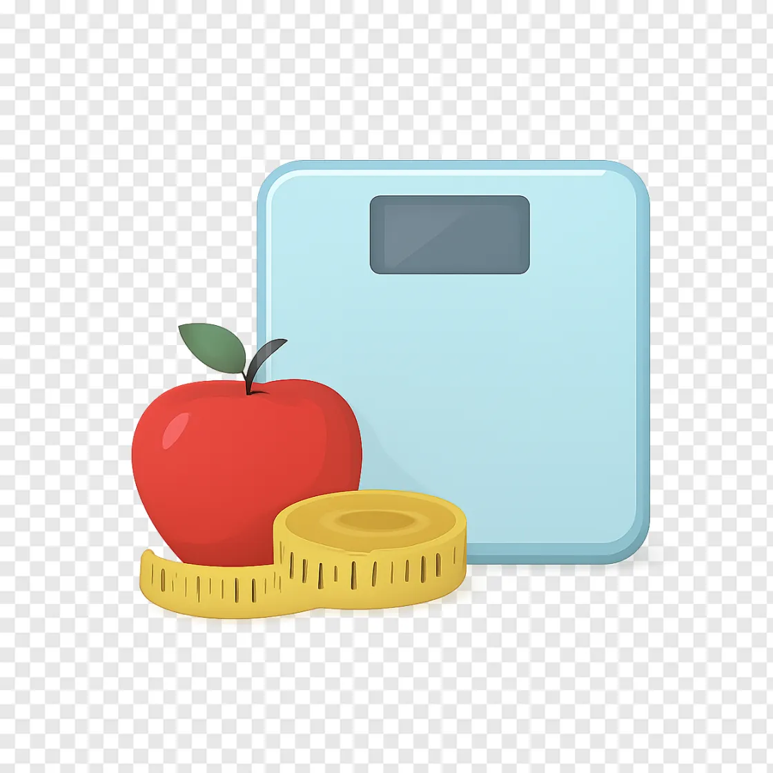 Healthy Weight Loss Scale PNG Image With Transparent Background