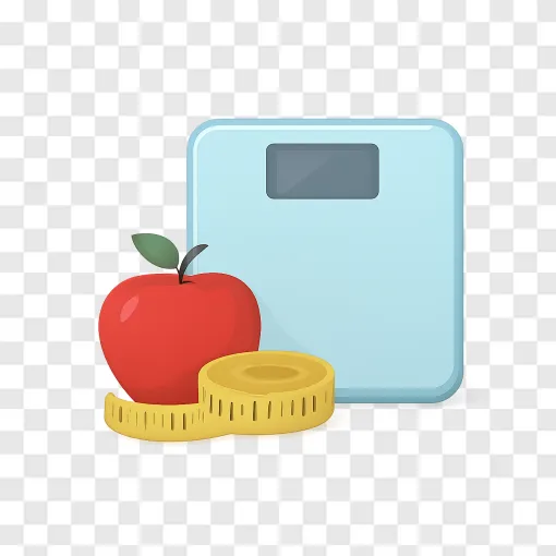 Healthy Weight Loss Scale PNG Image With Transparent Background