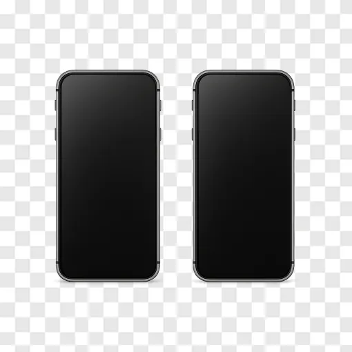 IPhone Duo Modern Smartphones PNG Transparent Image