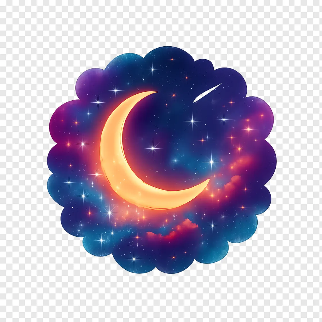 Night Sky Elements PNG Transparent Background
