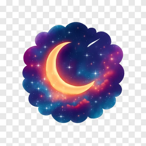 Night Sky Elements PNG Transparent Background